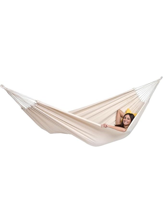Antikiano Luxury Fabric Hammock for Relaxation – Heavy Duty Outdoor Hanging Hammock for Garden & Balcony - Image 1